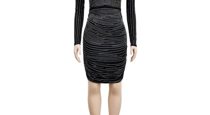 Μίνι φόρεμα από στρας με σπινθηροσύρμα 