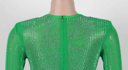 Μίνι φόρεμα από στρας με σπινθηροσύρμα 