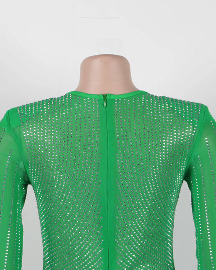 Sparkly Rhinestone Mini Dress