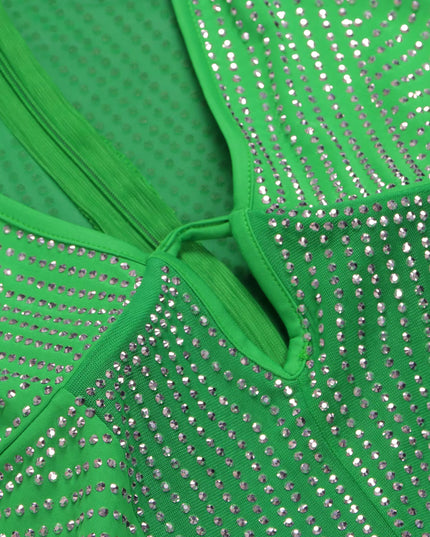 Sparkly Rhinestone Mini Dress