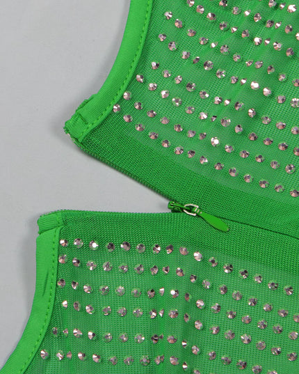 Sparkly Rhinestone Mini Dress