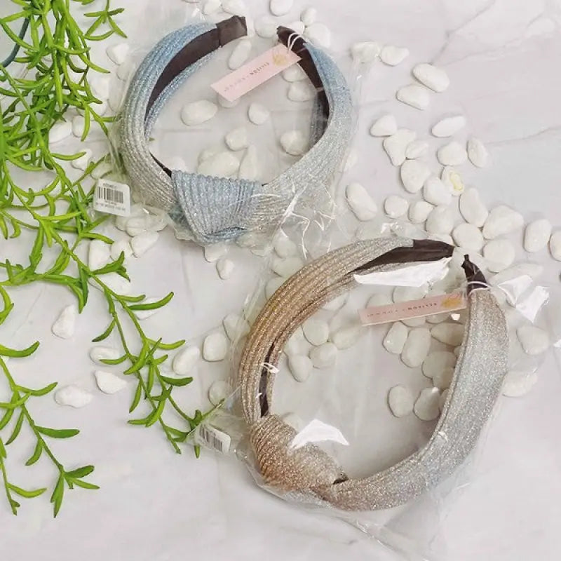 Shimmer Pleats Headband - Fabric Headbands