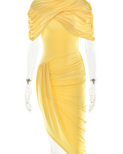 Scarlet Siren Draped Midi Dress Set