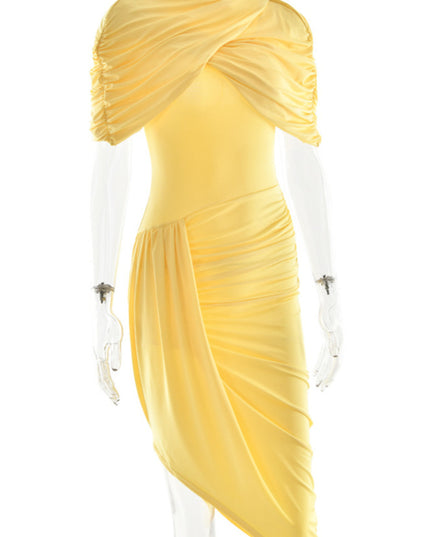 Scarlet Siren Draped Midi Dress Set