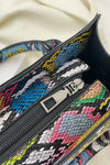 Snakeskin Print PU Leather Handbag - Handbags