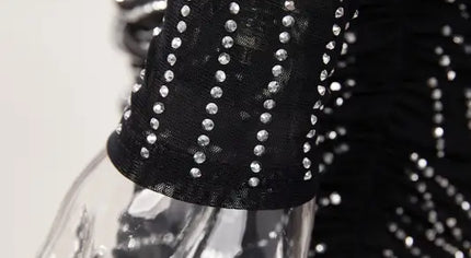 Sparkly Underwire Rhinestone Mini Dress - Dresses