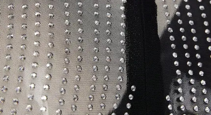 Sparkly Underwire Rhinestone Mini Dress - Dresses