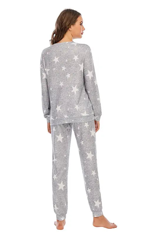 Star Top and Pants Lounge Set (S-2XL) - Pajama Pant Sets