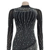 Test Of Time Mesh Tassel Rhinestone Mini Dress (S-2XL)