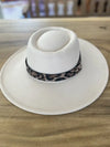 Wide Brim Boater Hat - One Size / Ivory - Hats