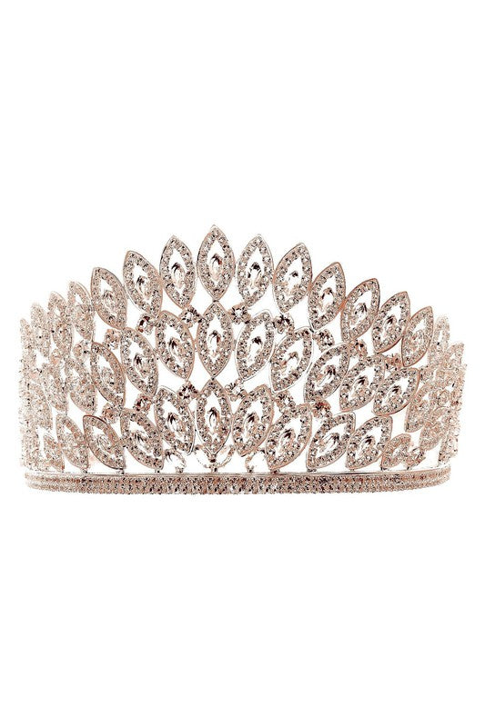 Peacock Feathers Inspired CZ Tiara (7968104612068)